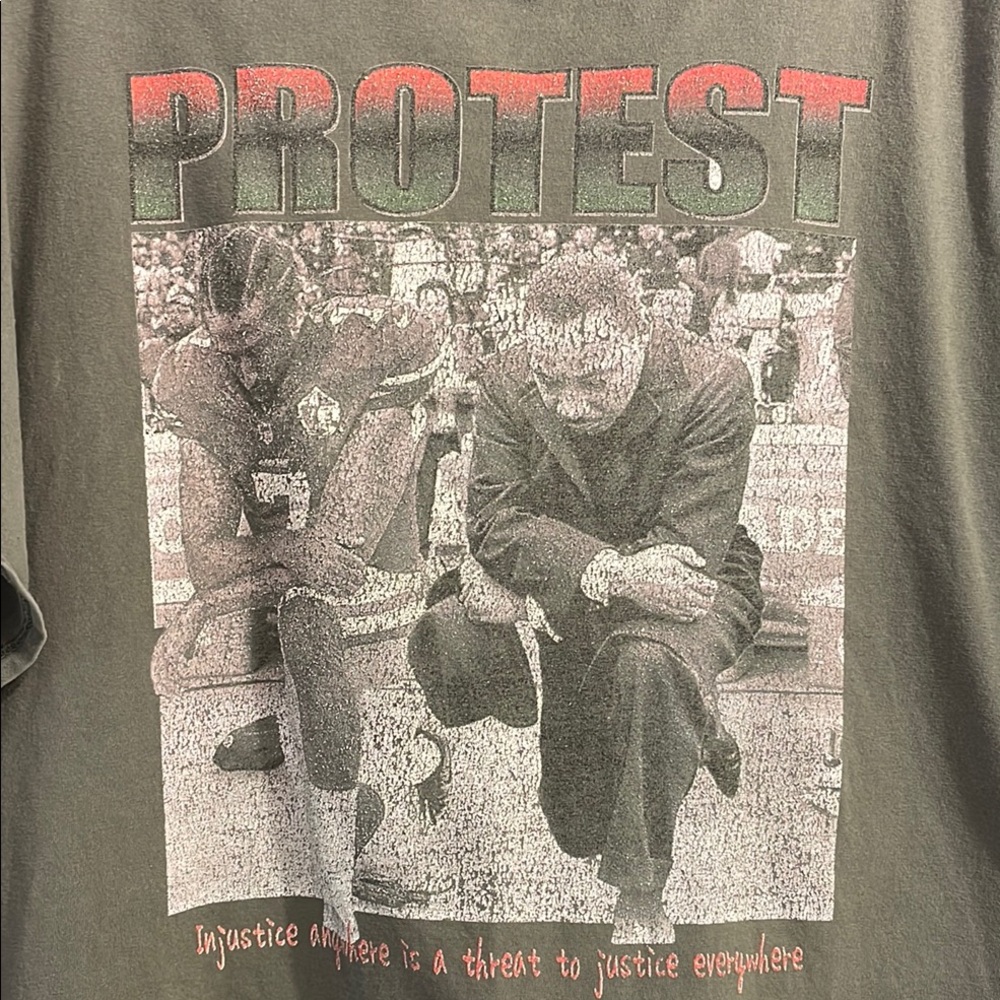 Protest “Injustice Anywhere is a Threat to Justice Everywhere” 2XL Graphic Tee
